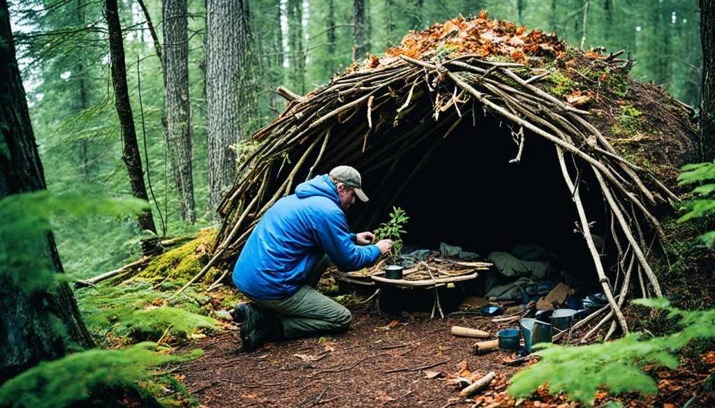 wilderness shelter building