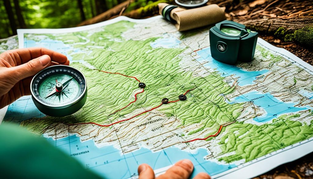 map and compass image