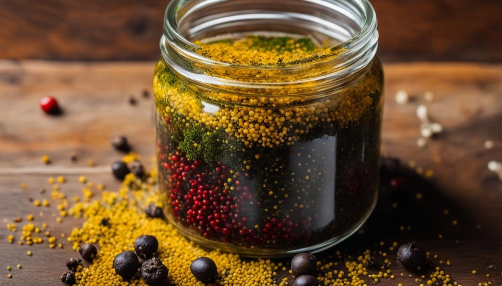 pickling liquid and spices