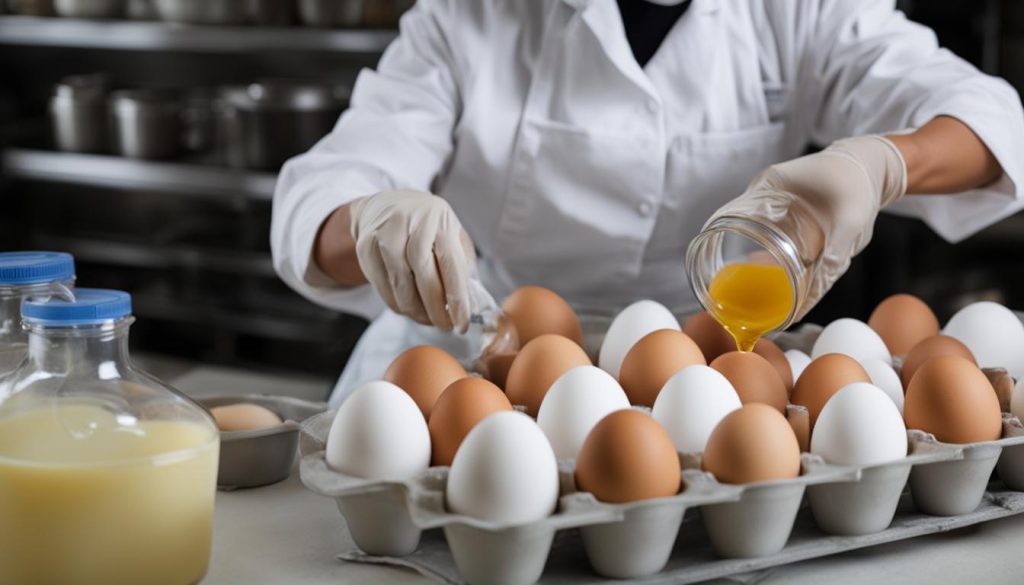 safety precautions water glassing eggs