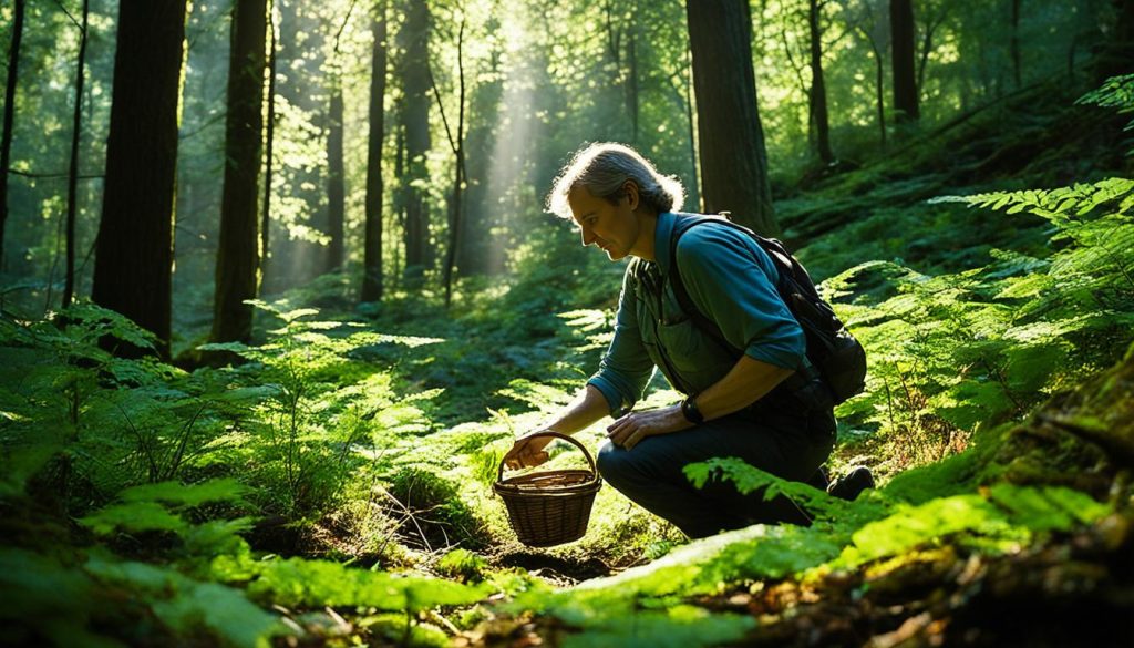 Foraging for food in the wild