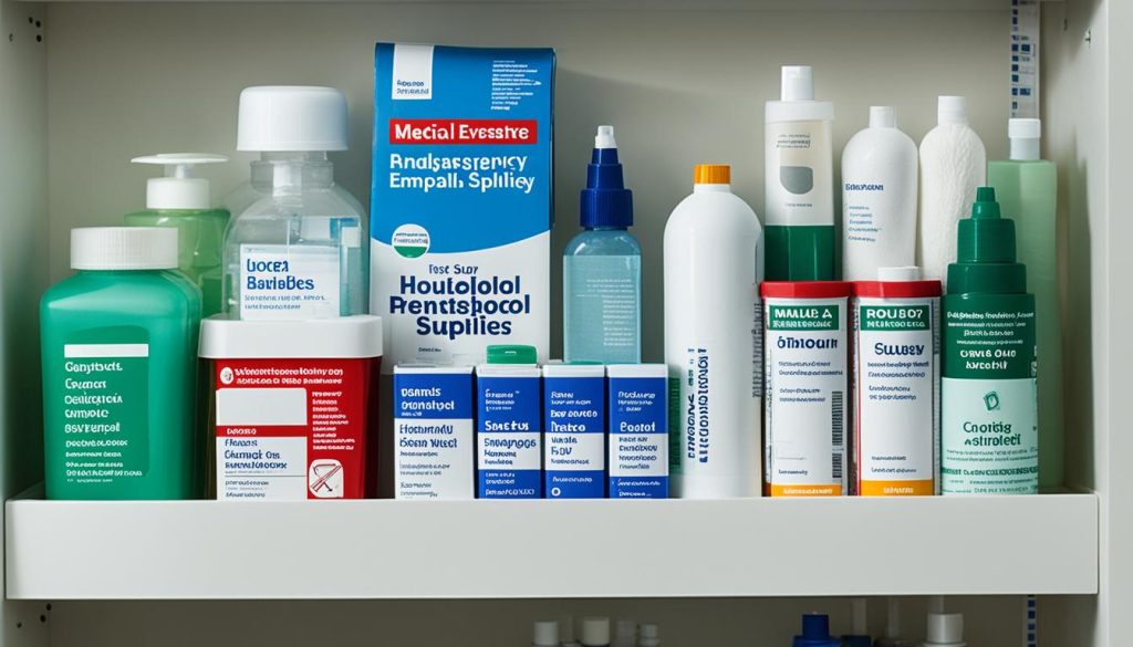 Storing emergency supplies