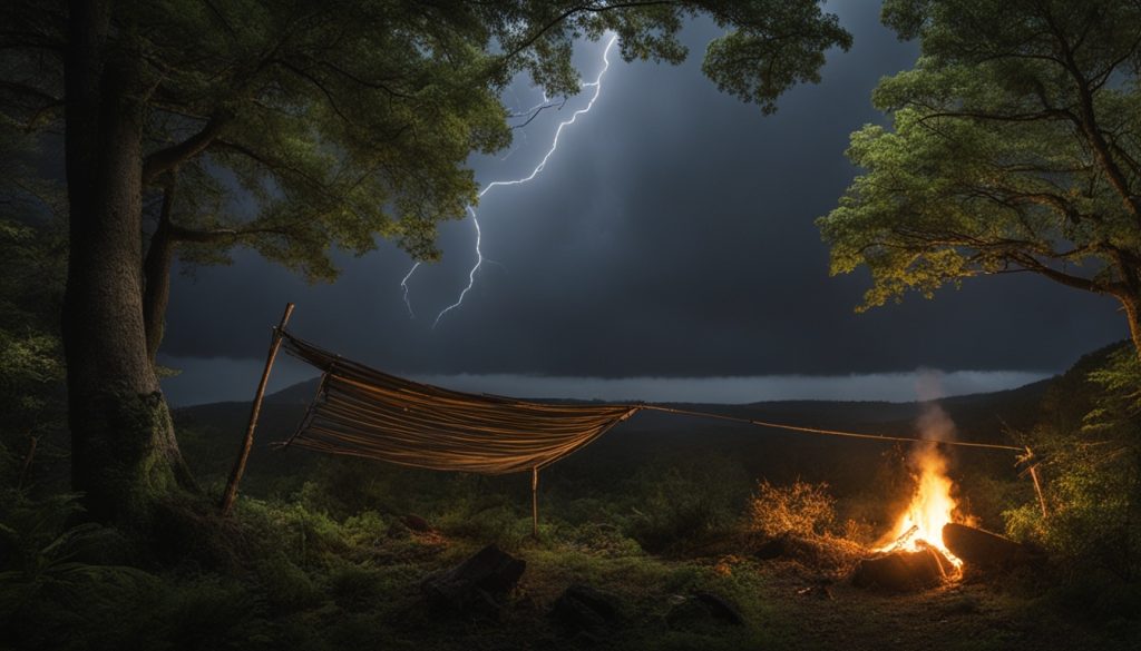 wilderness survival shelter